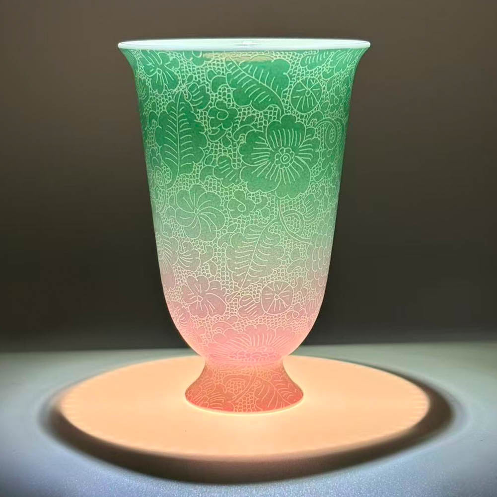 Petal Whisper Tall Teacup Blue